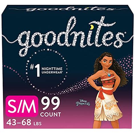 Goodnites Nighttime Bedwetting Underwear, Girls' Small/Medium (99 Count ...