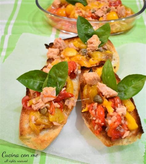 Bruschette Con Peperoni Allinsalata Cucina Con Me