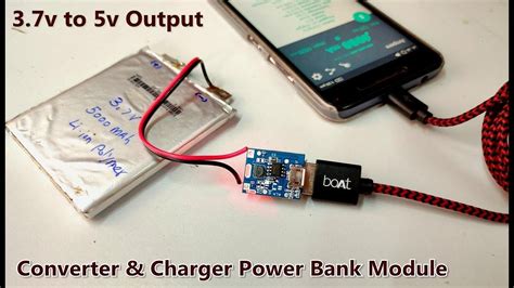 V To V Boost Converter Power Bank Usb Module With Mah Battery