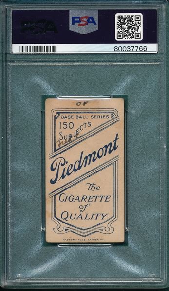 Lot Detail 1909 1911 T206 Clarke Fred Portrait Piedmont Cigarettes