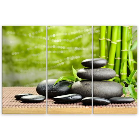 Sansibar Home Leinwandbild Zen Spa Bamboo Stones Wayfair De