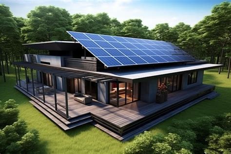 Premium Photo | Contemporary Solar Powered House Design