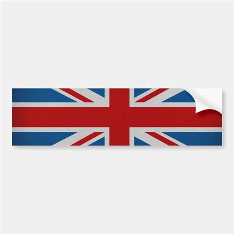 Flag of the United Kingdom Bumper Sticker | Zazzle