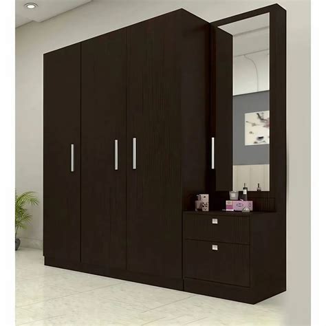 Brown Hinged Designer Particle Board Wardrobe For Home At Rs 2200