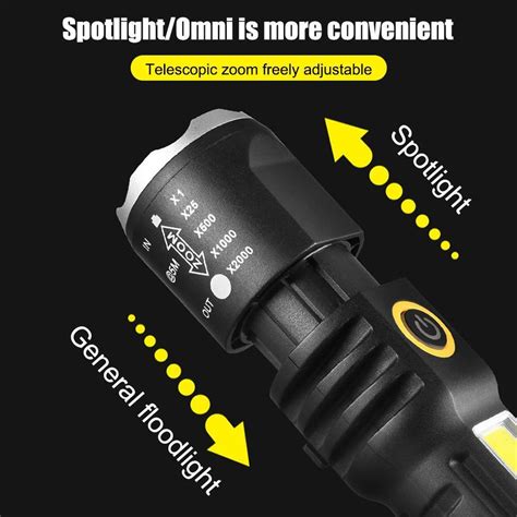 Xpe Cob Led Waterproof Camping Flashlight Mode Torch Lamp For Outdoor