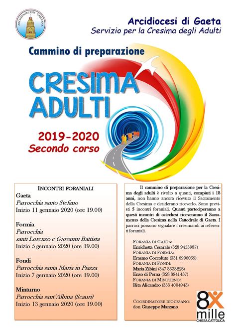 Dal Gennaio Il Nuovo Corso Di Cresima Per Adulti Arcidiocesi Di Gaeta