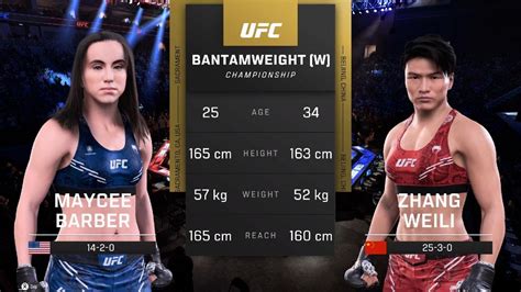 K Ufc Showdown Maycee Barber Vs Zhang Weili Full Fight Revealed