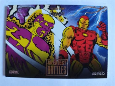 2022 Marvel Fleer Ultra Avengers GREATEST BATTLES Insert Card EB 4