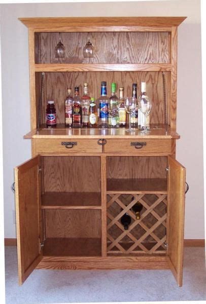 Hand Crafted Oak Liquor Cabinet By Jays Custom Woodwork