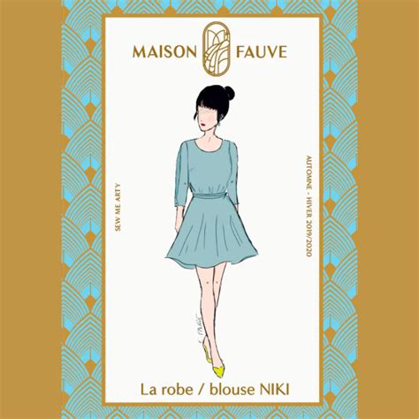 Patron De Blouse Robe Niki De Maison Fauve Du 34 Au 56