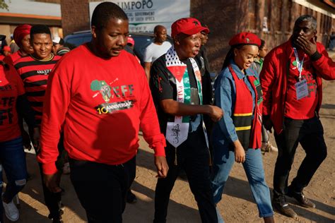 Julius Malema Queues For Four Hours To Vote Hits Out At Iec