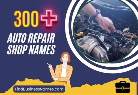 Auto Repair Shop Names Simple And Clever