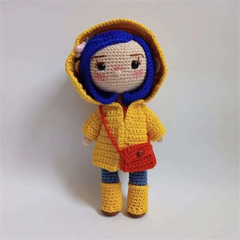 Custom Coraline Crochet Doll Coraline Inspired Plush Doll Coraline