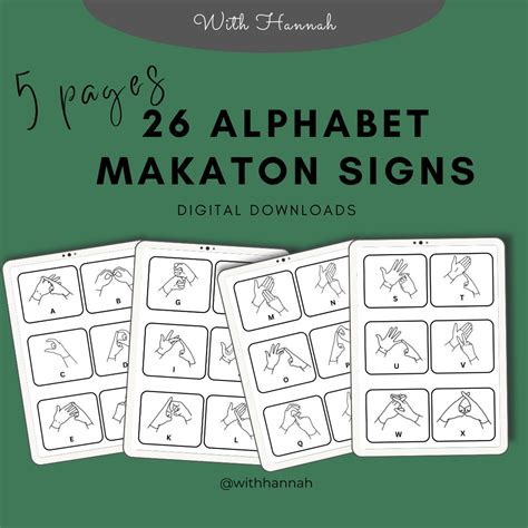 Alphabet Makaton Cards Digital Download Etsy Uk