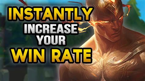 Increase Your Winrate Instantly With Any Champion League Of Legends