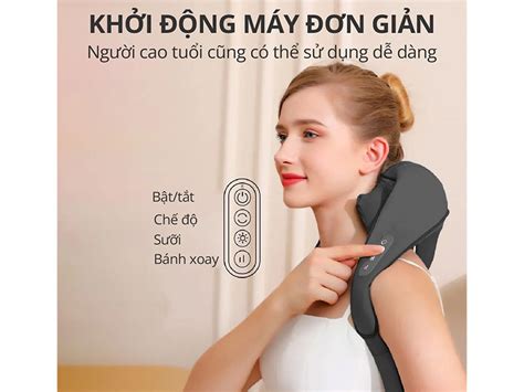 Máy massage cổ vai gáy Kachi MK366 META vn