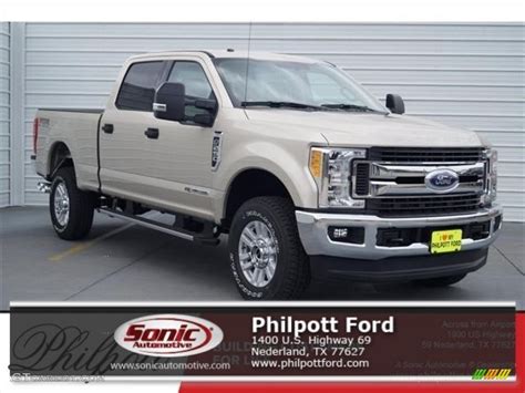 White Gold Ford F Super Duty Xlt Crew Cab X Photo