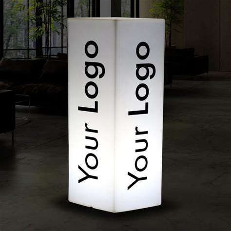 Branded Expo Exhibition Light Box Custom Outdoor Led Column Pillar