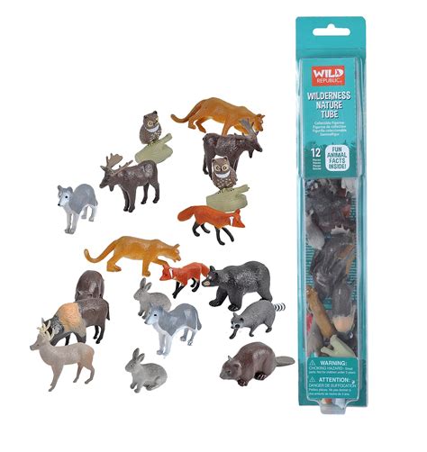 Wild Republic Wilderness Nature Tube Woodland Animals