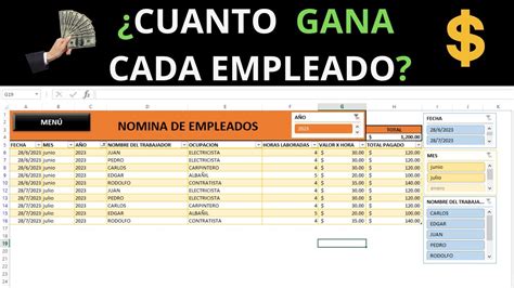 Ejemplo de Recibo de Nómina en Excel Formato y Cálculos Cursos de excel