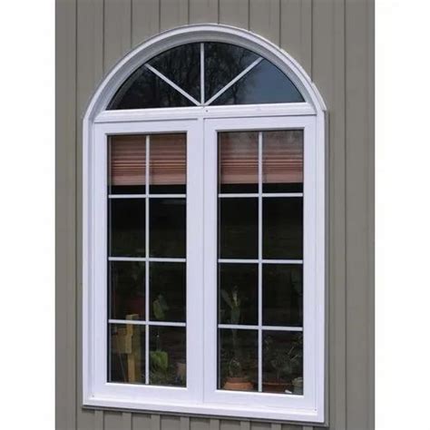 White Frame UPVC Arched Window Size Dimension 4 5 Feet Height At