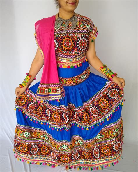 Navratri Garba Lehenga Choli Indian Traditional Ghagra Etsy