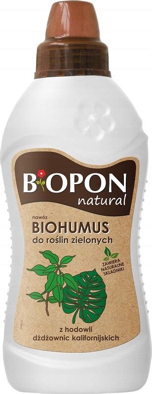 Biohumus do roślin zielonych BiOPON Natural płynny nawóz 1L 1904