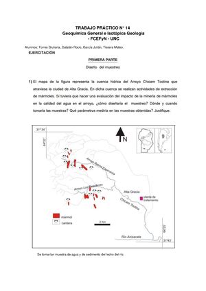 Trabajo Pr Ctico N Equilibrio Quimico Segunda Parte Geoqu Mica