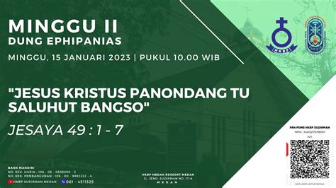 Parmingguon Minggu II Dung Ephipanias HKBP Medan Sudirman Minggu 15