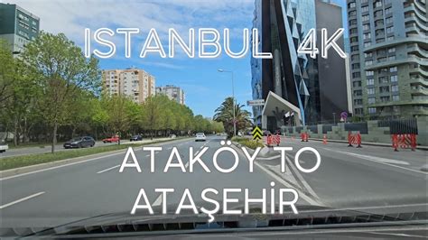 Istanbul 4K Driving from Ataköy to Ataşehir via Avrasya Tunnel Virtual