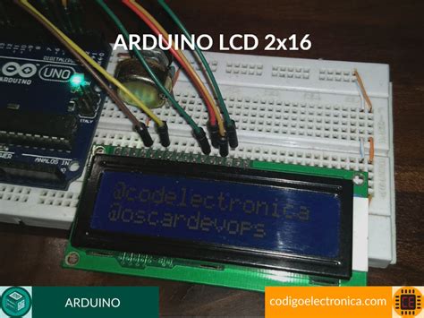 Arduino Lcd 2x16 Código Electrónica