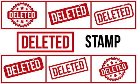 Deleted Stamp Graphic by Mahmudul-Hassan · Creative Fabrica