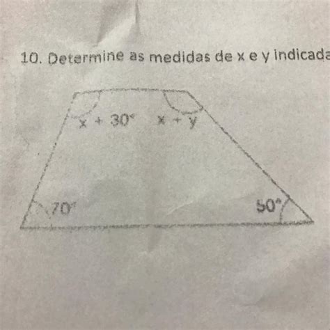 Determine As Medidas De X E Y Indicadas Na Figura Abaixo Brainly Br