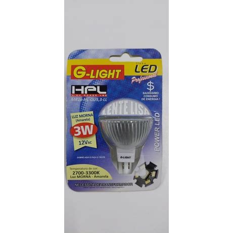 Lampada Led Mr Dicroica W Bipino V Gu Branco Quente Shopee Brasil