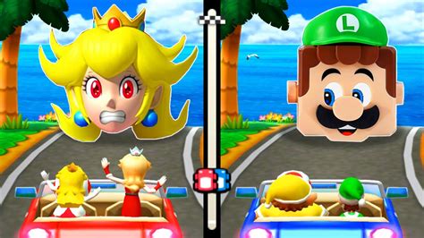 Mario Party The Top 100 Battle Minigames Peach Vs Rosalina Vs Wario Vs Luigi Master