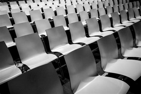 Premium Photo High Angle View Of Empty Chairs