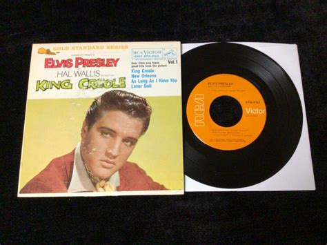 Popsike ELVIS PRESLEY EP EPA 5122 KING CREOLE ORANGE LABEL GOLD