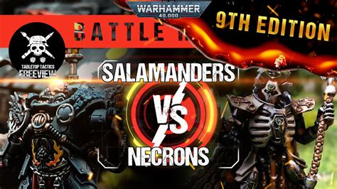 Salamanders Vs Necrons 1750pts Warhammer 40000 9th Ed Battle Report