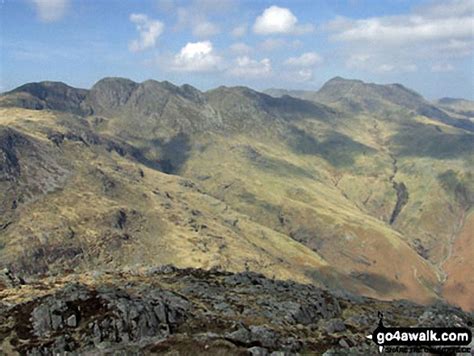 Walk Bow Fell Bowfell In The Southern Fells The Lake District