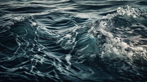 Premium AI Image | Heavy Sea Waves Powerful and Dynamic Ocean Scenery