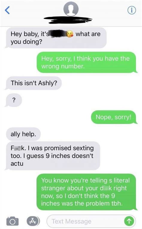 Sexting Wrong Number Texts