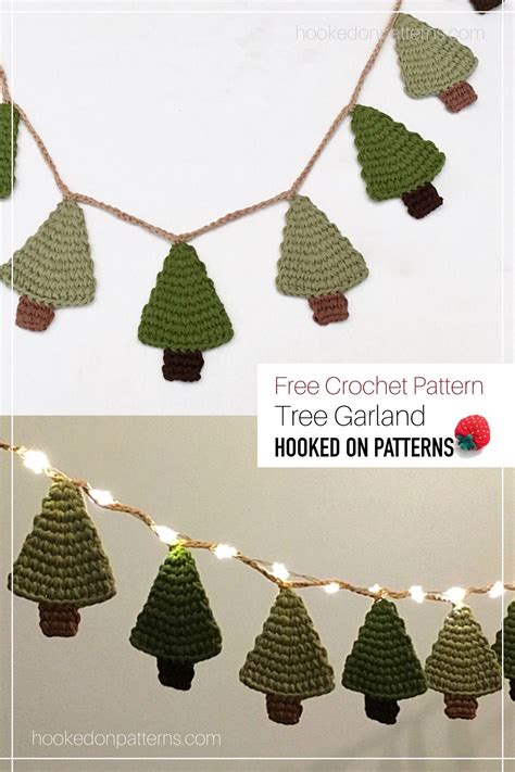 Crochet Christmas Garland Free Pattern Printable Templates Free