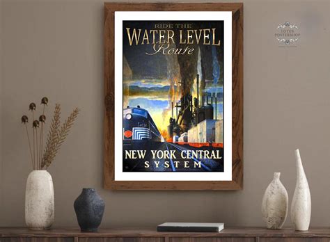 Train Travel Posters, Vintage Railway Art, Retro Wall Decor, Nostalgic ...