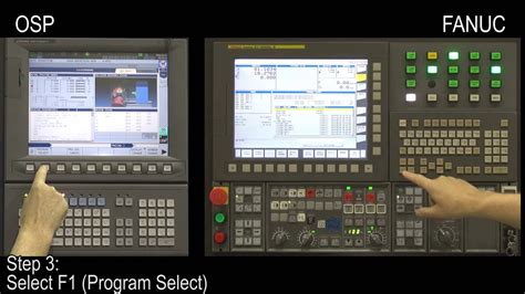 Cnc Control Procedures Okuma Osp Fanuc Program Select Youtube