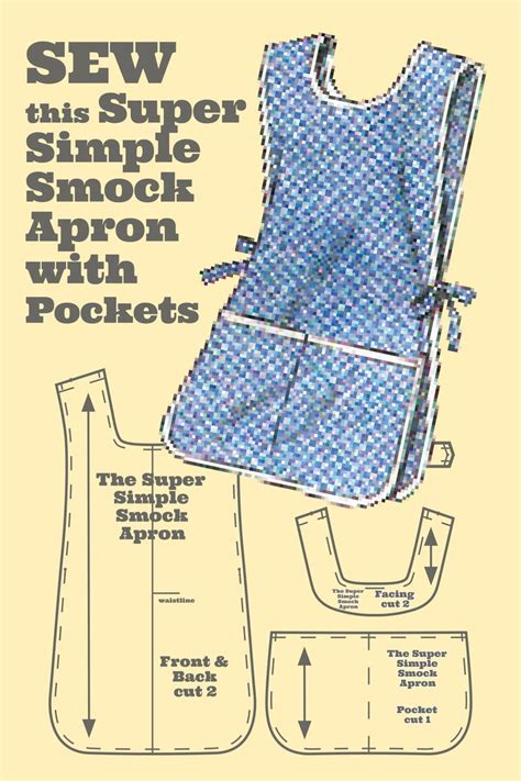 Apron Pattern Free Easy Sewing Apron Sewing Pattern