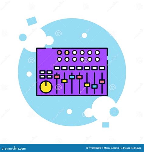 Isolated soundboard icon stock vector. Illustration of media - 193983228