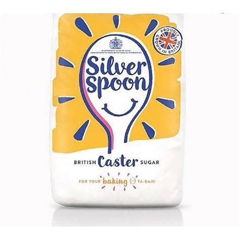 Silver Spoon Caster Sugar 1kg Baking Ingredients From Cake Craft World Uk