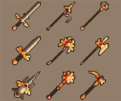 Pixel Art Weapons