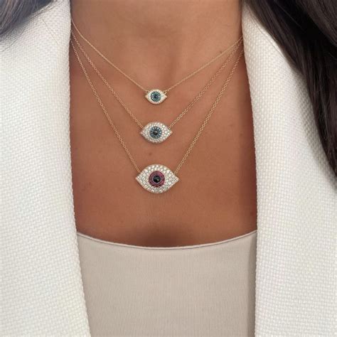 bassano jewelry large evil eye necklace
