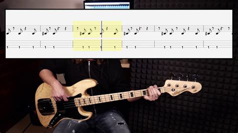 Michael Jackson Beat It Bass Cover With Tabs In Video Acordes